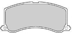 Комплект гальмівних колодок, дискове гальмо MAPCO 6567