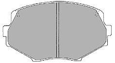 MAPCO 6588 Комплект тормозных колодок, дисковый тормоз