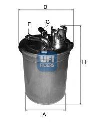 UFI 2400400 Топливный фильтр