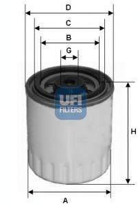 UFI 2432100 Топливный фильтр
