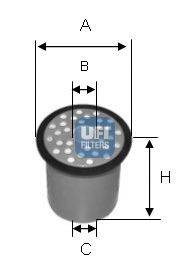 Паливний фільтр UFI 24.388.00