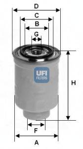 UFI 2439200 Топливный фильтр