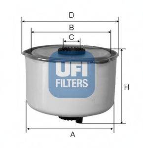 UFI 2445400 Топливный фильтр