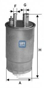 UFI 24ONE00 Топливный фильтр