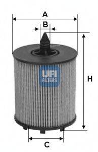 UFI 2502400 Масляный фильтр