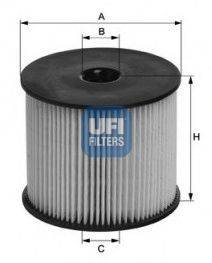 UFI 2600300 Топливный фильтр