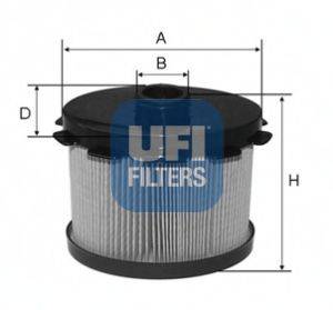 UFI 2668800 Топливный фильтр
