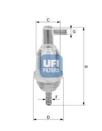 UFI 3101300 Топливный фильтр
