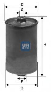 UFI 3150700 Топливный фильтр
