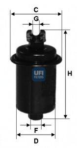 Топливный фильтр UFI 31.551.00