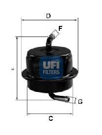 Топливный фильтр UFI 31.565.00