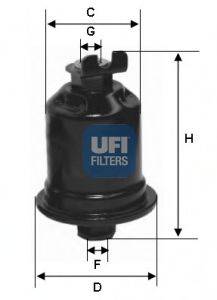 Паливний фільтр UFI 31.580.00