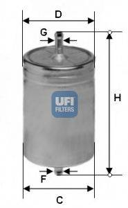 Топливный фильтр UFI 31.583.00