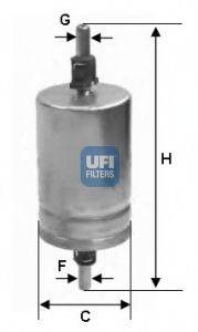 UFI 3159100 Топливный фильтр