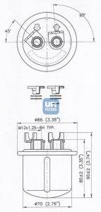 UFI 3161900 Топливный фильтр