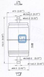 UFI 3166600 Паливний фільтр