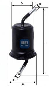 UFI 3168900 Топливный фильтр