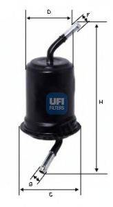UFI 3176400 Топливный фильтр