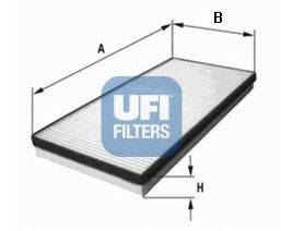 Фільтр, повітря у внутрішньому просторі UFI 53.041.00