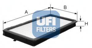 Фільтр, повітря у внутрішньому просторі UFI 53.046.00