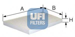 UFI 5309500 Фильтр, воздух во внутренном пространстве