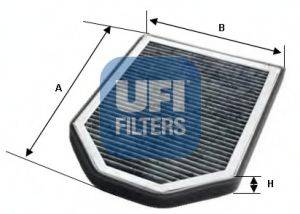 Фільтр, повітря у внутрішньому просторі UFI 54.110.00