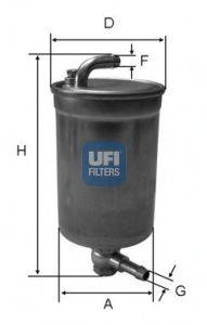 UFI 2407200 Паливний фільтр