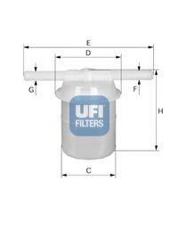 Топливный фильтр UFI 31.018.00