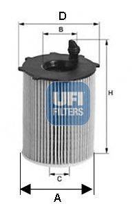 UFI 2512800 Масляный фильтр