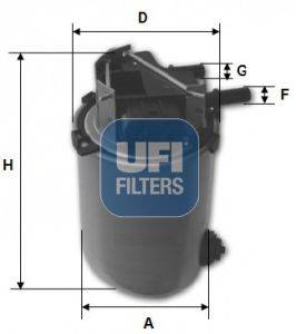 UFI 2406101 Топливный фильтр
