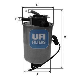 UFI 2401801 Топливный фильтр