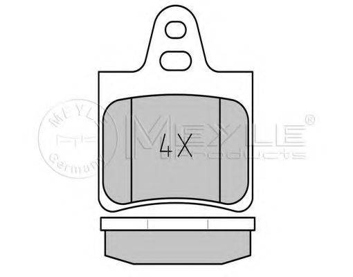 MEYLE 0252016215 Комплект тормозных колодок, дисковый тормоз