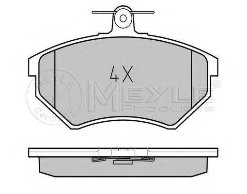 Комплект тормозных колодок, дисковый тормоз MEYLE 025 201 6816/PD