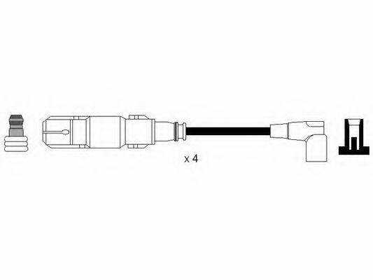 Комплект дротів запалення NGK 44312