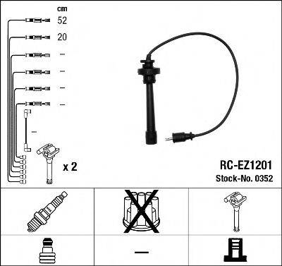NGK 0352 Комплект дротів запалення