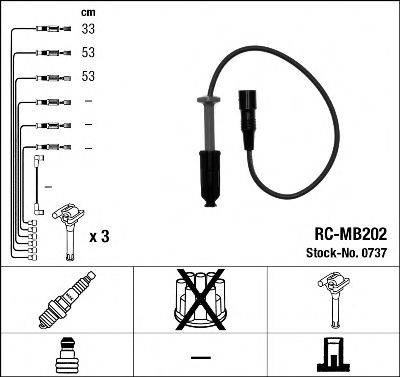 NGK 0737 Комплект проводов зажигания