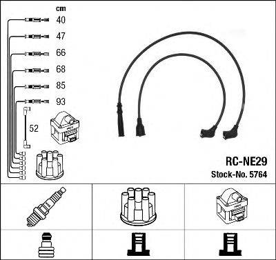 NGK 5764 Комплект дротів запалення