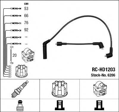 NGK 6206 Комплект проводов зажигания