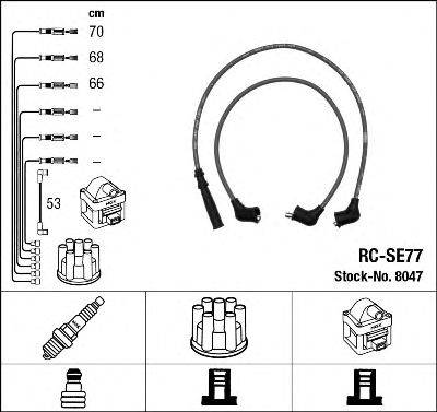 NGK 8047 Комплект проводов зажигания