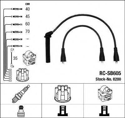 NGK 8200 Комплект проводов зажигания