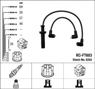 Комплект проводов зажигания NGK 8202