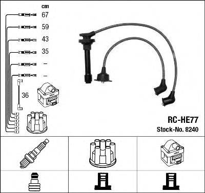 Комплект проводов зажигания NGK 8240