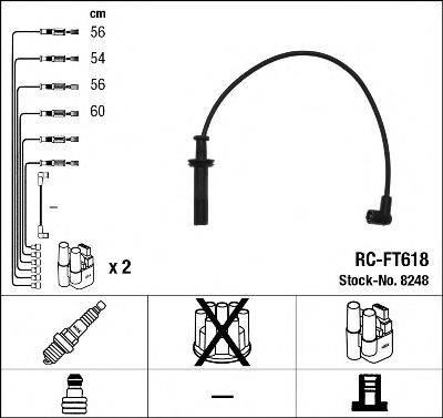 Комплект проводов зажигания NGK 8248