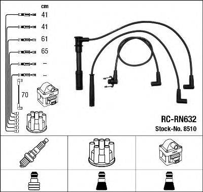 Комплект проводов зажигания NGK 8510