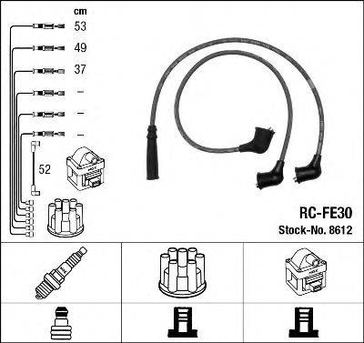 Комплект проводов зажигания NGK 8612
