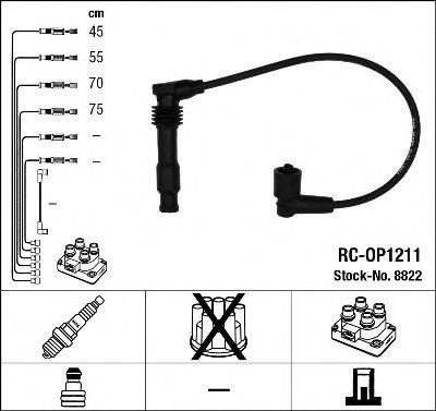 NGK 8822 Комплект проводов зажигания