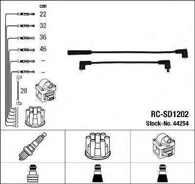 Комплект проводов зажигания NGK 44254