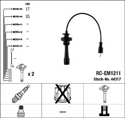 NGK 44317 Комплект проводов зажигания