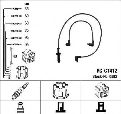 Комплект проводов зажигания NGK 0592