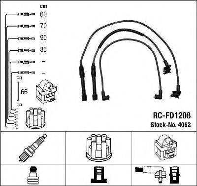 NGK 4062 Комплект проводов зажигания